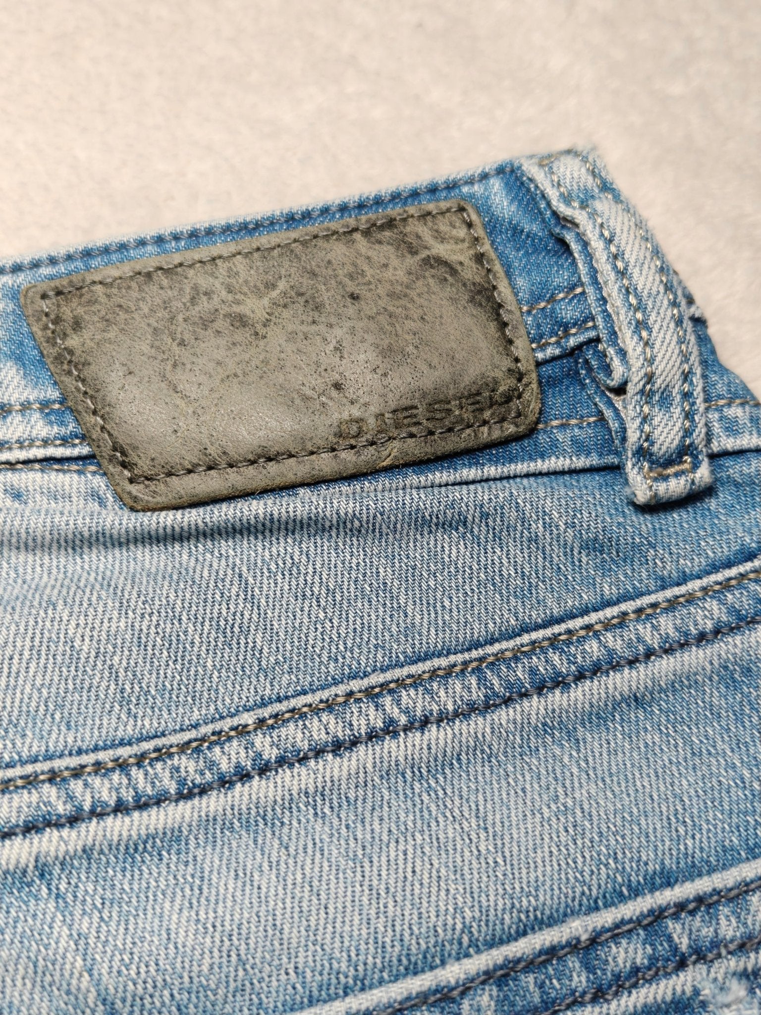 Men Diesel Shioner Blue Wash 088W7 Slim Skinny W27 L30 Jeans