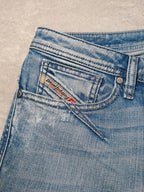 Men Diesel Shioner Blue Wash 088W7 Slim Skinny W27 L30 Jeans