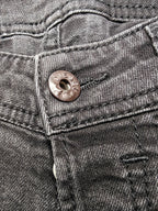 Men Diesel Sleenker Black Faded Slim Skinny Mid Waist W28 L32 Jeans