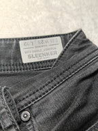 Men Diesel Sleenker Black Faded Slim Skinny Mid Waist W28 L32 Jeans