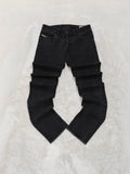 Men Diesel Sleenker Black Faded Slim Skinny Mid Waist W28 L32 Jeans