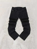 Men Diesel Sleenker Black Faded Slim Skinny Mid Waist W28 L32 Jeans