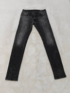 Men Diesel Sleenker Black Faded Wash 0670I Skinny W29 L32 Jeans