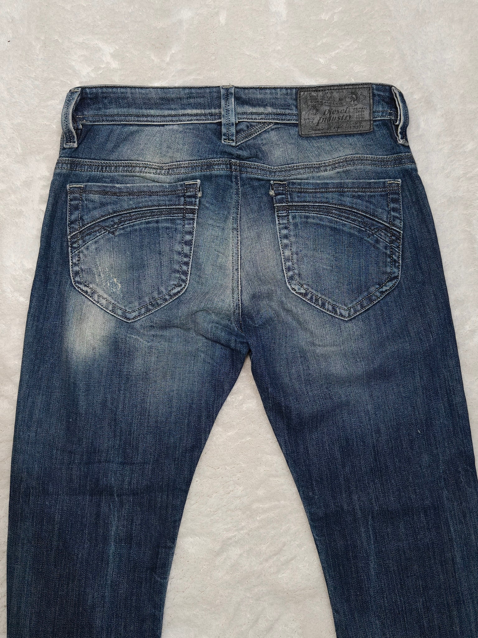 Men Diesel Thanaz Blue Wash 0880K Slim Skinny W30 L28 Jeans