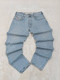 Men Diesel Vintage Light Blue Tapered W34 L34 Jeans