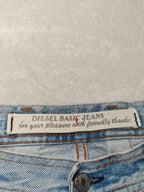 Men Diesel Vintage Light Blue Tapered W34 L34 Jeans