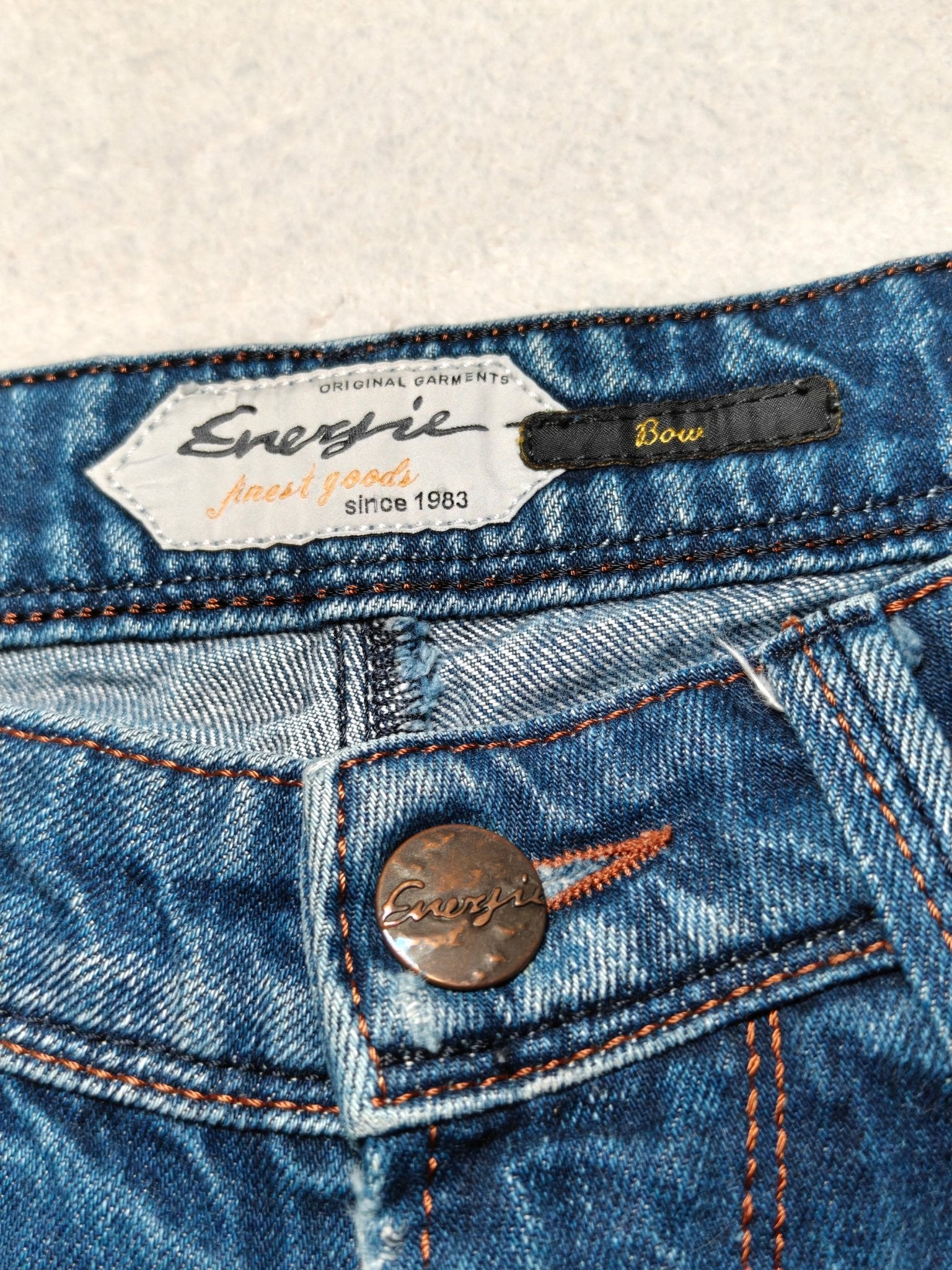Men Energie Bow Blue Straight W32 L28 Jeans