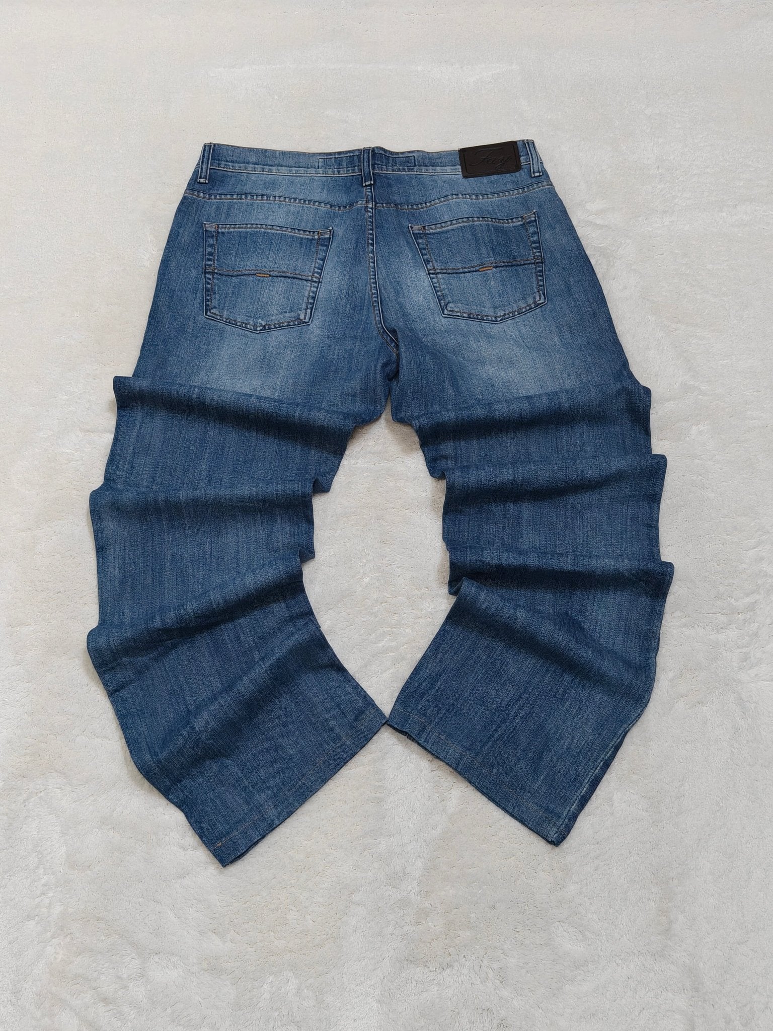 Men Fay Blue Straight W36 L32 Jeans