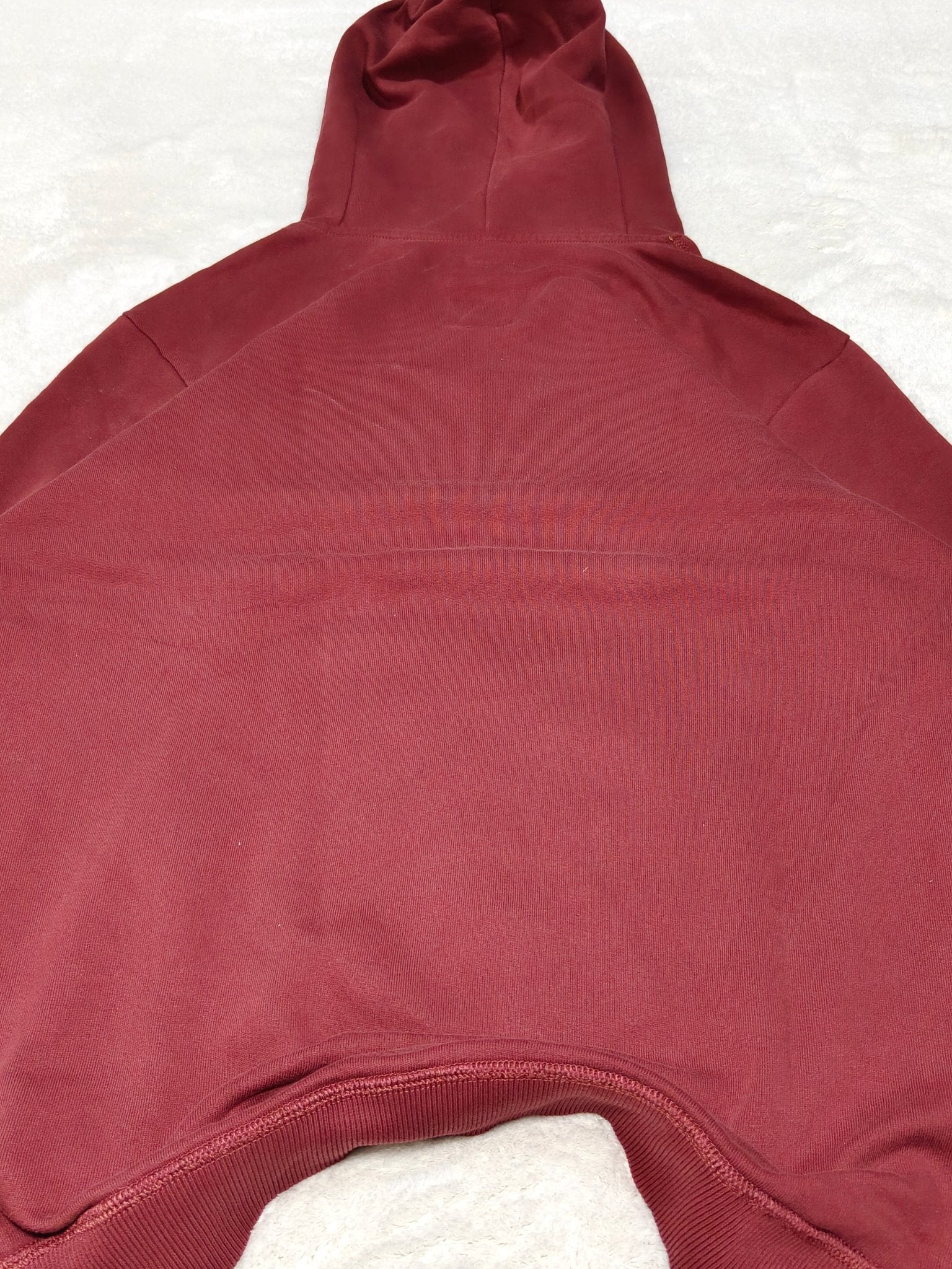 Men G - Star Bordeaux Hooded Sweatshirt with Front Print (L)