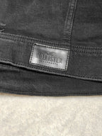 Men Hollister Epic Flex Black Denim Hoodie Jacket (S)