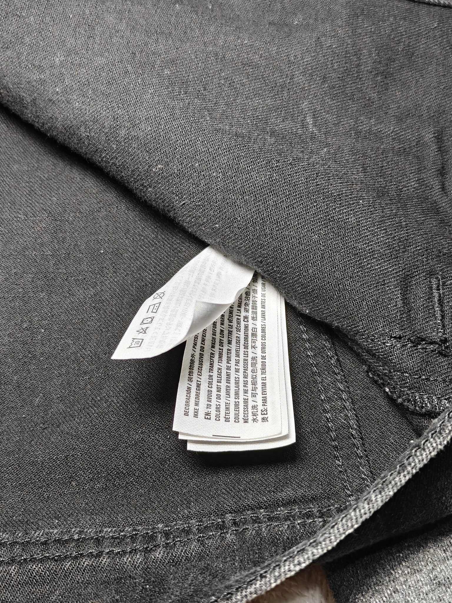 Men Hollister Epic Flex Black Denim Hoodie Jacket (S)