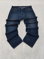 Men Levi's 501 Blue Straight W36 L36 Jeans