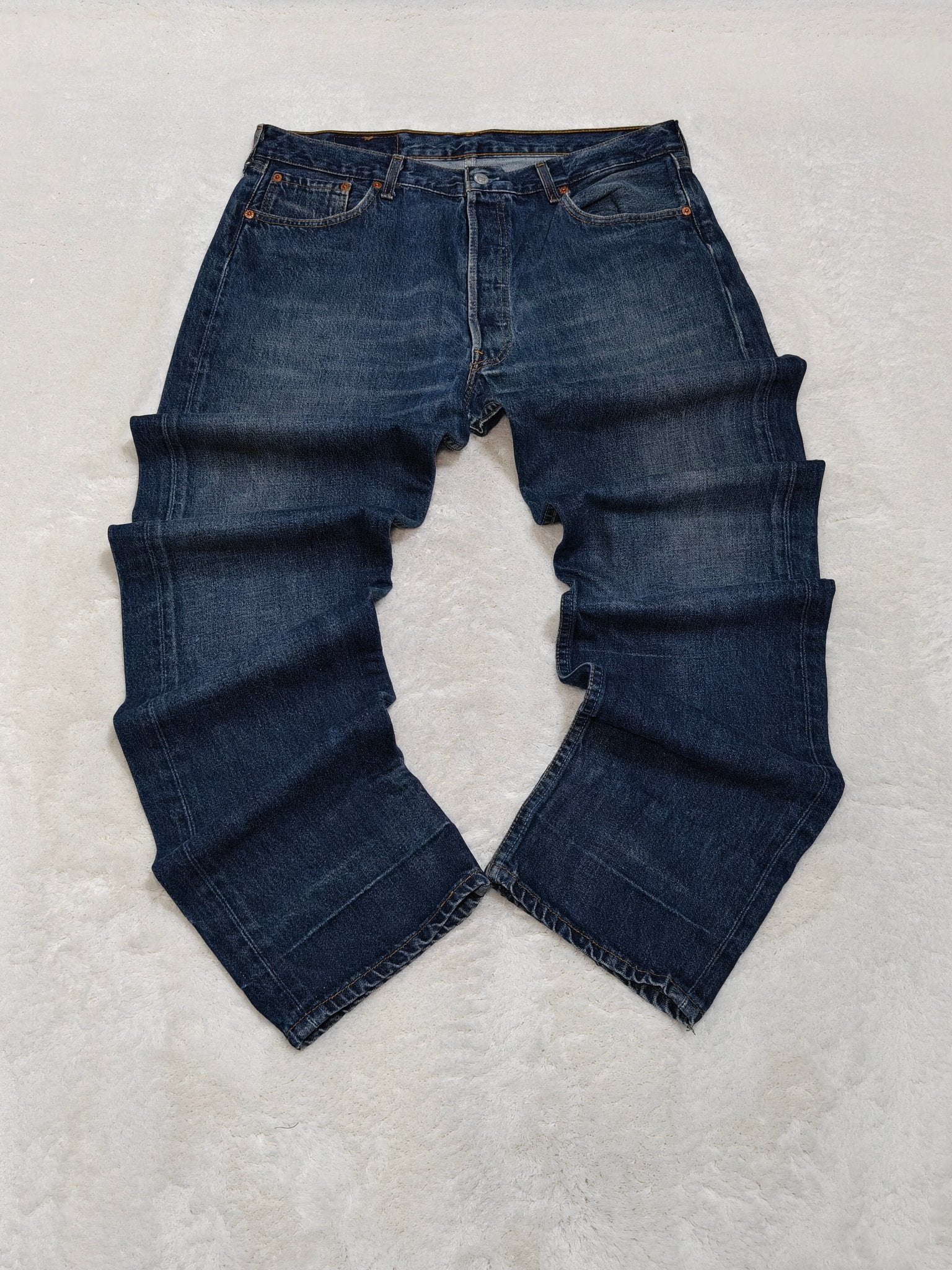 Men Levi's 501 Blue Straight W36 L36 Jeans