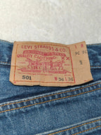 Men Levi's 501 Blue Straight W36 L36 Jeans