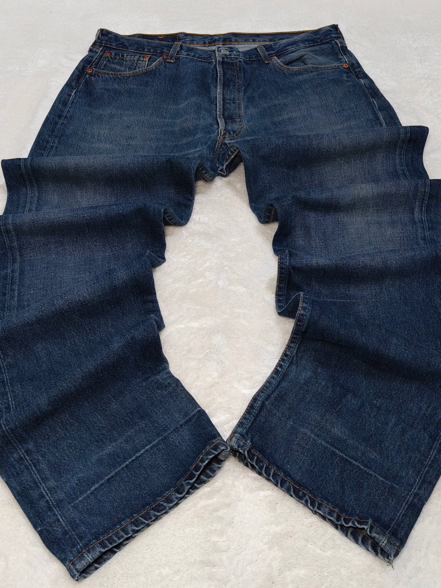 Men Levi's 501 Blue Straight W36 L36 Jeans