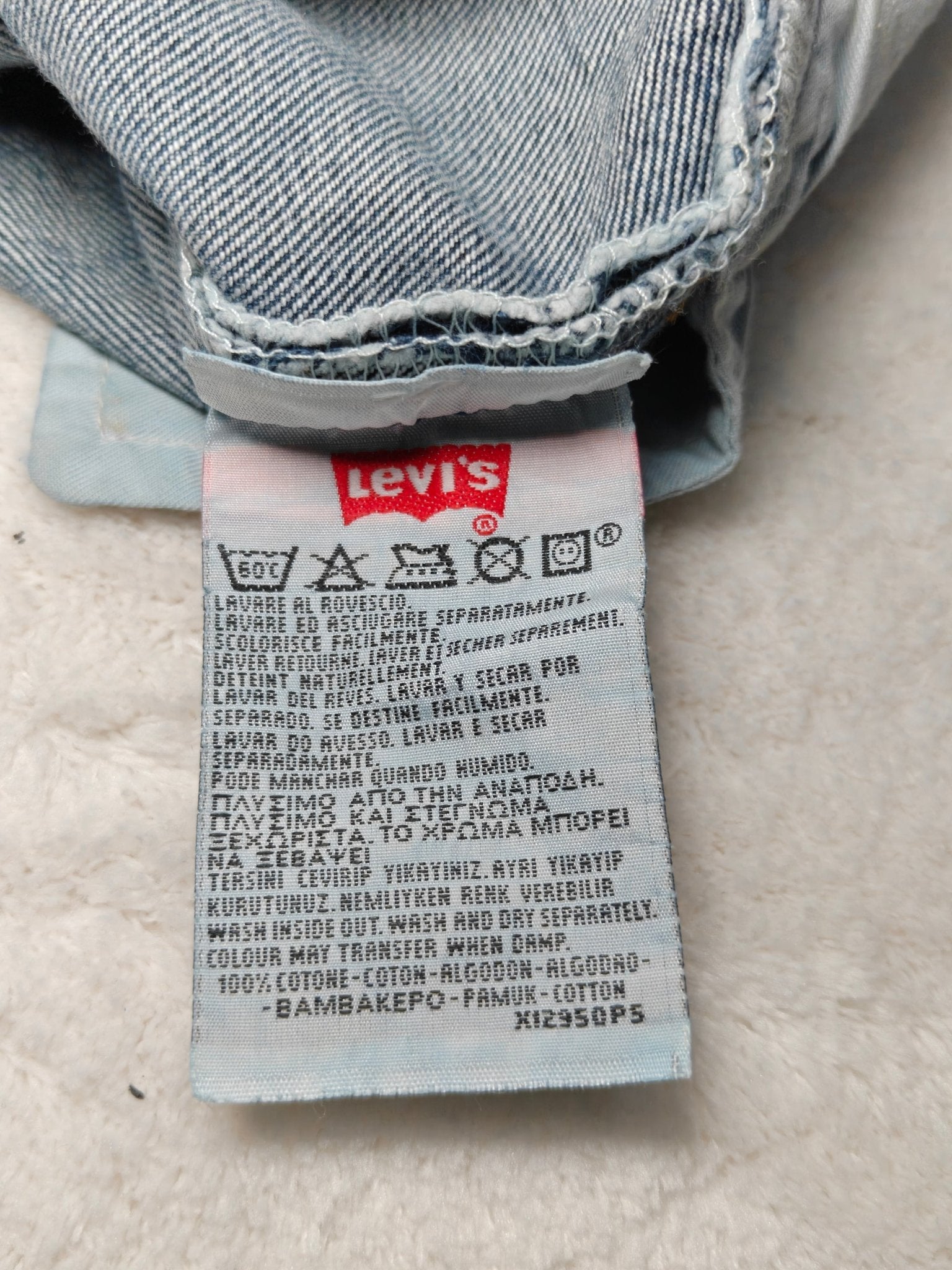 Men Levi's 501 Blue Straight W36 L36 Jeans