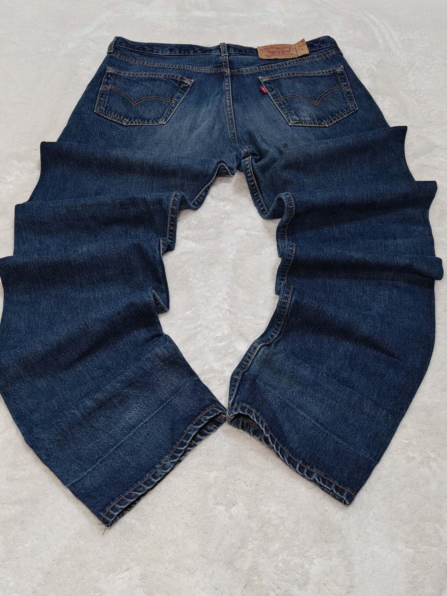 Men Levi's 501 Blue Straight W36 L36 Jeans