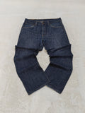 Men Levi's 507 Blue Relaxed Straight Mid Waist W34 L32 Jeans