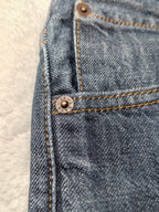 Men Levi's 507 Blue Relaxed Straight Mid Waist W34 L32 Jeans