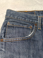 Men Levi's 507 Blue Relaxed Straight Mid Waist W34 L32 Jeans