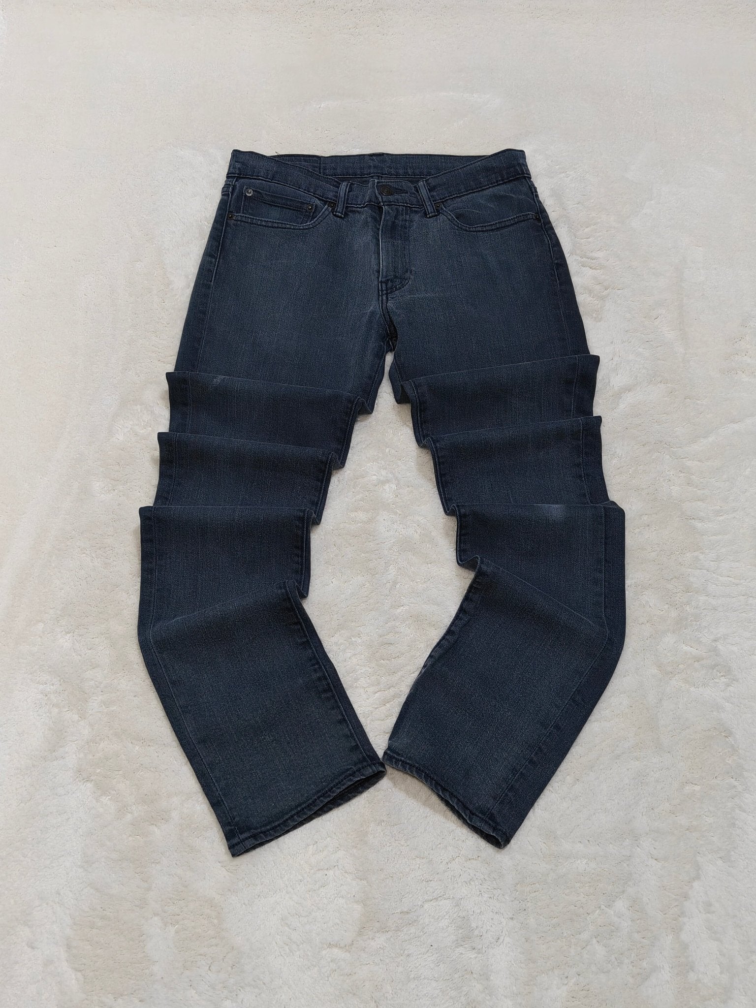 Men Levi's 511 Black Grey Faded Slim Mid Waist W31 L34 Jeans