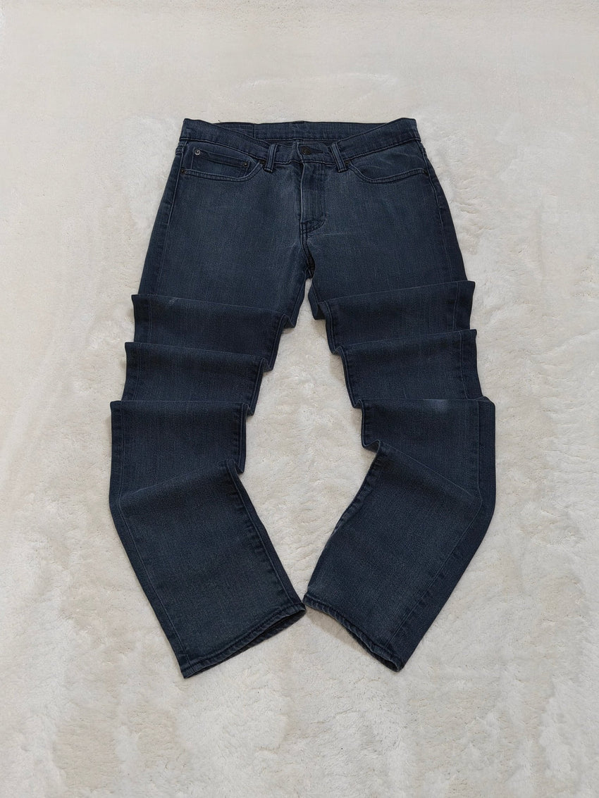 Men Levi's 511 Black Grey Faded Slim Mid Waist W31 L34 Jeans