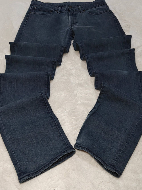 Men Levi's 511 Black Grey Faded Slim Mid Waist W31 L34 Jeans