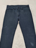 Men Levi's 511 Black Grey Faded Slim Mid Waist W31 L34 Jeans