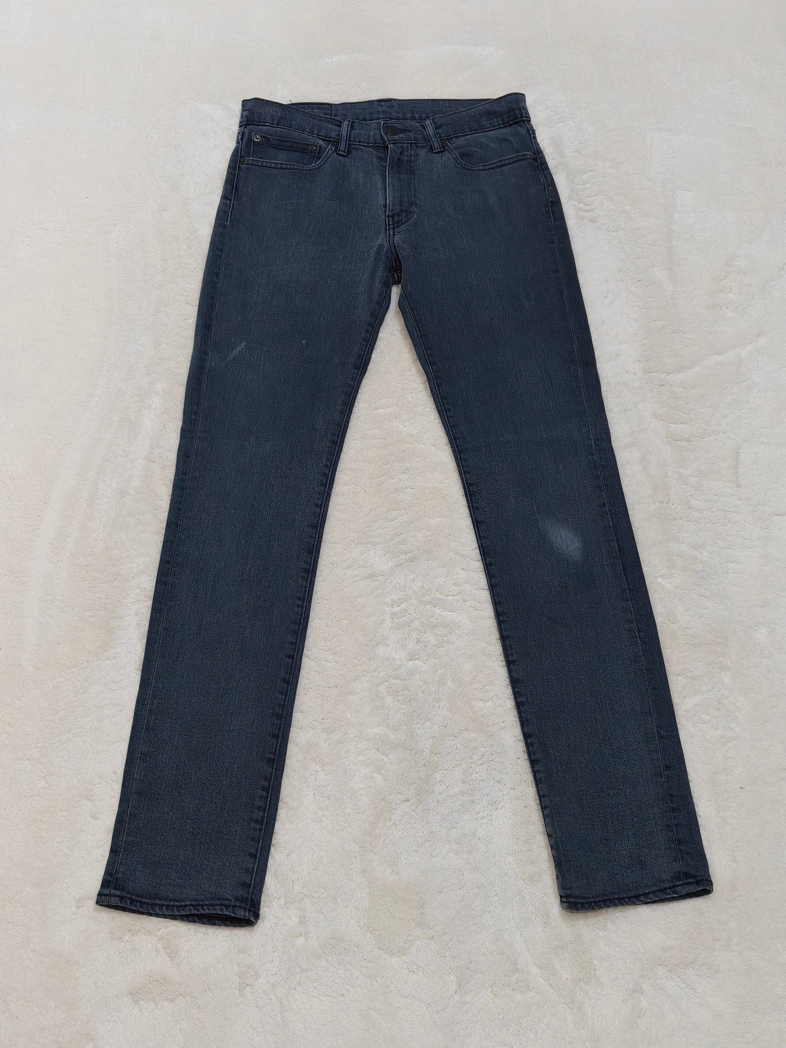 Men Levi's 511 Black Grey Faded Slim Mid Waist W31 L34 Jeans