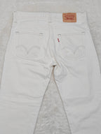 Men Levi's 511 White Slim W34 L34 Jeans