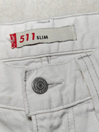 Men Levi's 511 White Slim W34 L34 Jeans