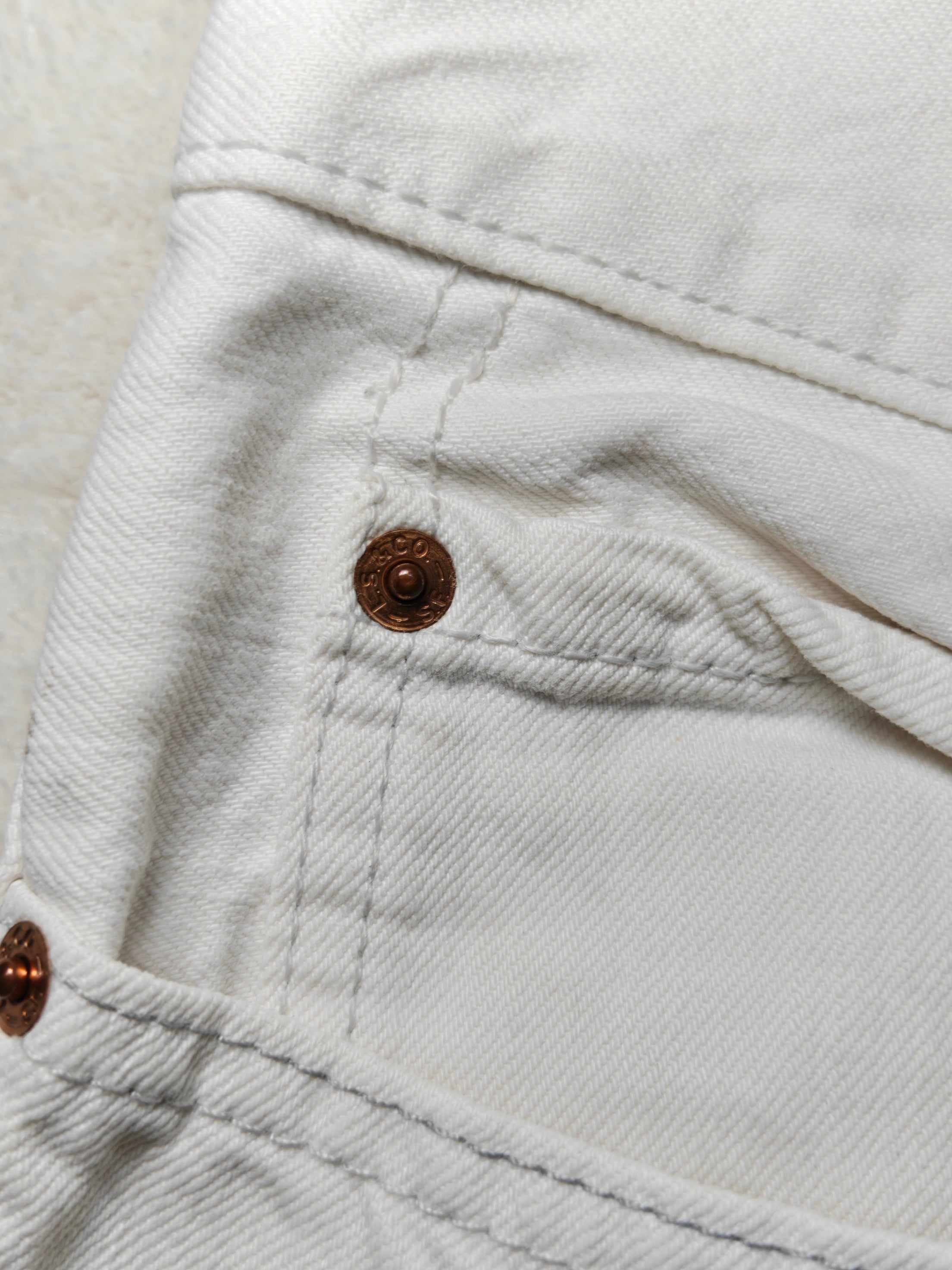 Men Levi's 511 White Slim W34 L34 Jeans