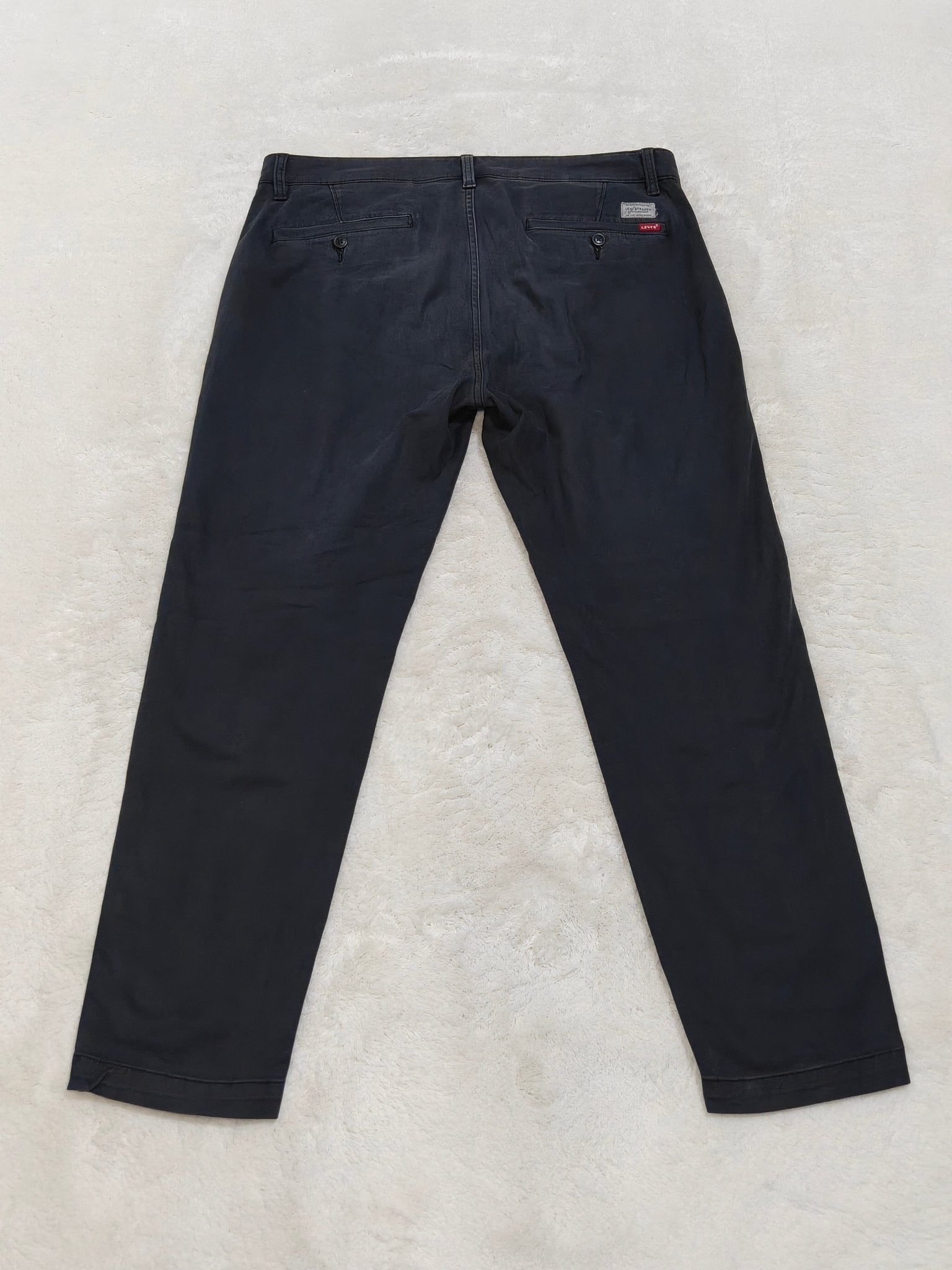 Men Levi's XX Chino Black Faded Standard Taper W34 L30 Trousers