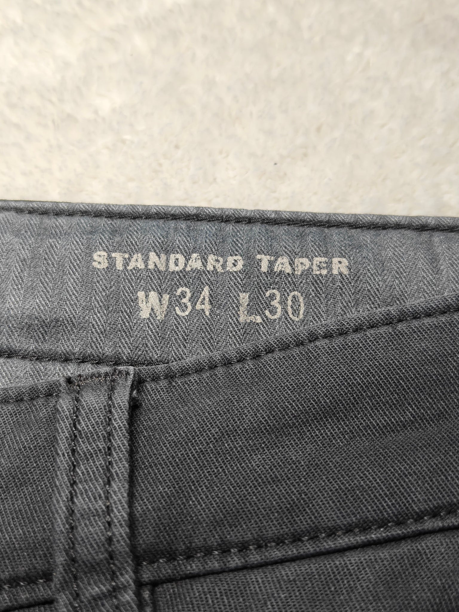 Men Levi's XX Chino Black Faded Standard Taper W34 L30 Trousers