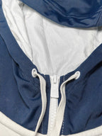 Men Nike White and Dark Blue Hoodie (L)