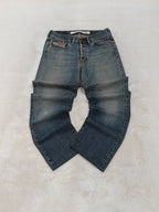 Men Vintage 2001 Diesel Kulter Made in Italy Blue Wash 00737 W30 L28 Straight Jeans