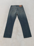 Men Vintage 2001 Diesel Kulter Made in Italy Blue Wash 00737 W30 L28 Straight Jeans