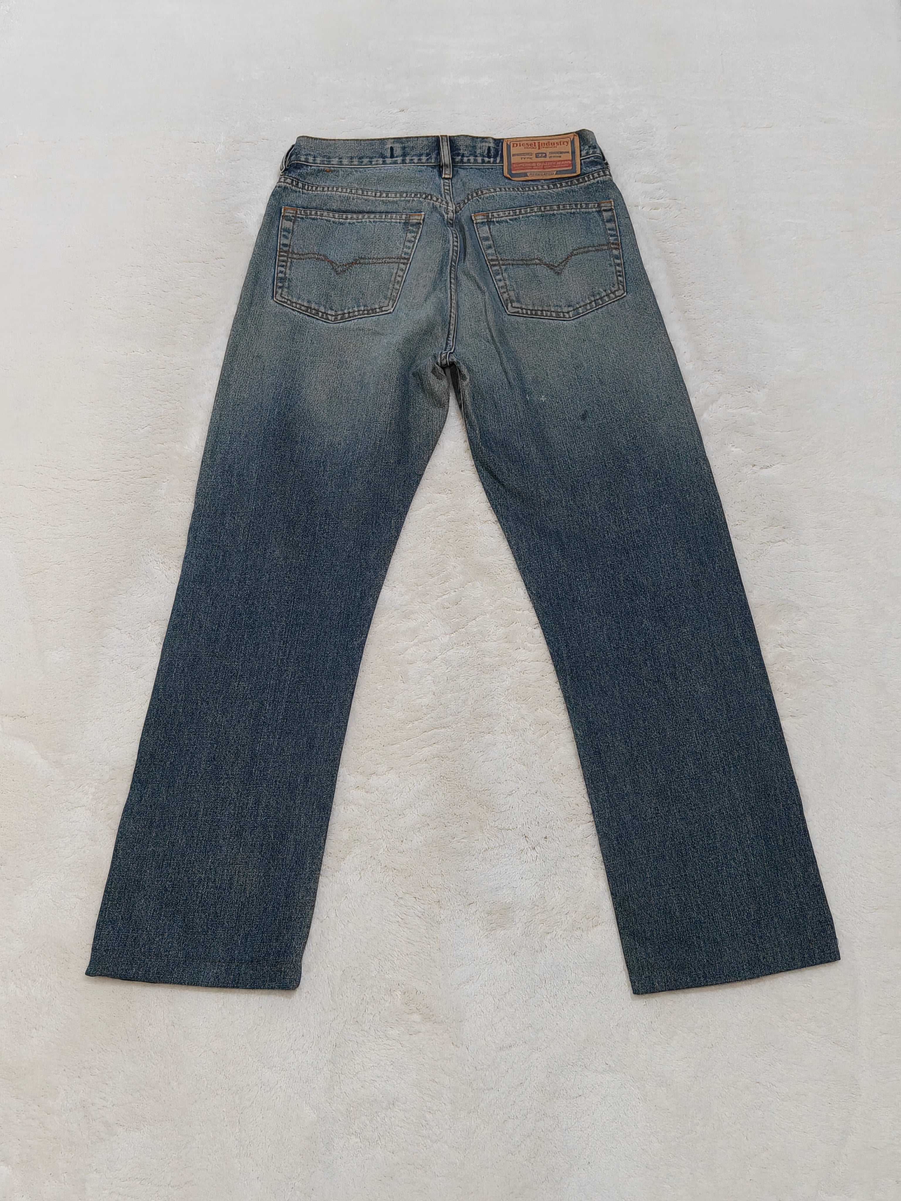 Men Vintage 2001 Diesel Kulter Made in Italy Blue Wash 00737 W30 L28 Straight Jeans
