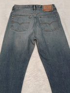 Men Vintage 2001 Diesel Kulter Made in Italy Blue Wash 00737 W30 L28 Straight Jeans