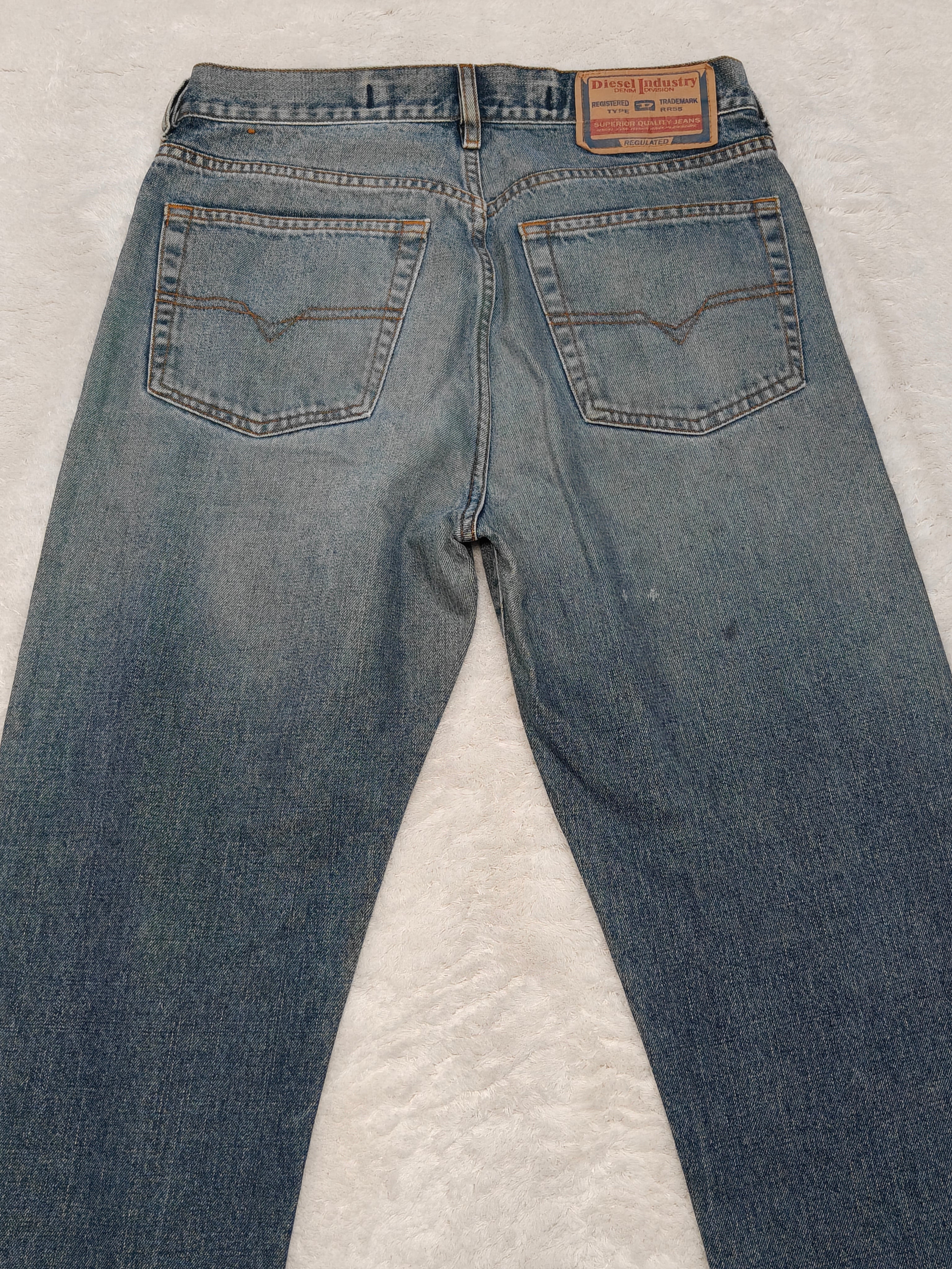 Men Vintage 2001 Diesel Kulter Made in Italy Blue Wash 00737 W30 L28 Straight Jeans