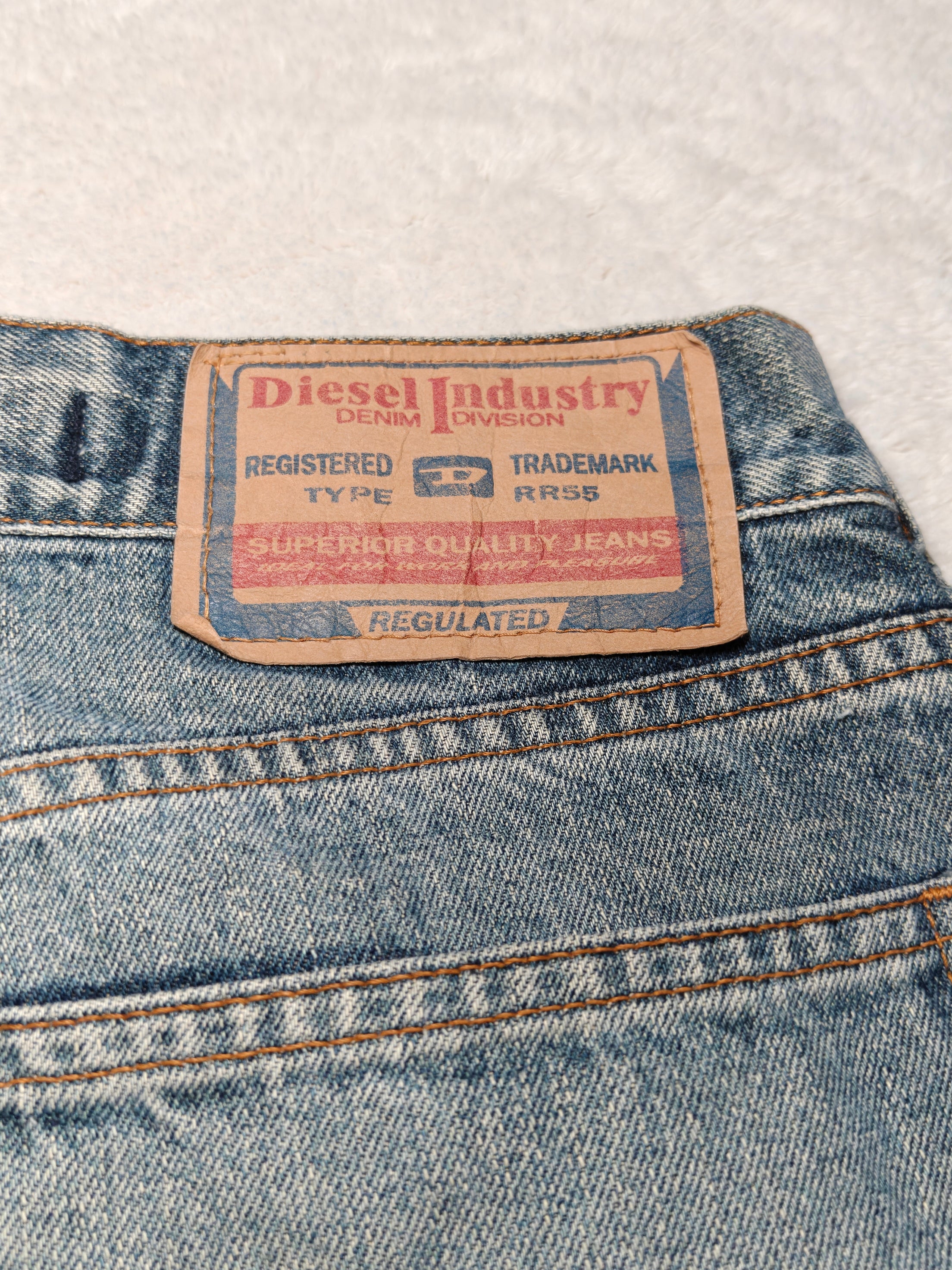 Men Vintage 2001 Diesel Kulter Made in Italy Blue Wash 00737 W30 L28 Straight Jeans