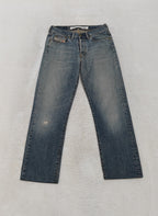 Men Vintage 2001 Diesel Kulter Made in Italy Blue Wash 00737 W30 L28 Straight Jeans