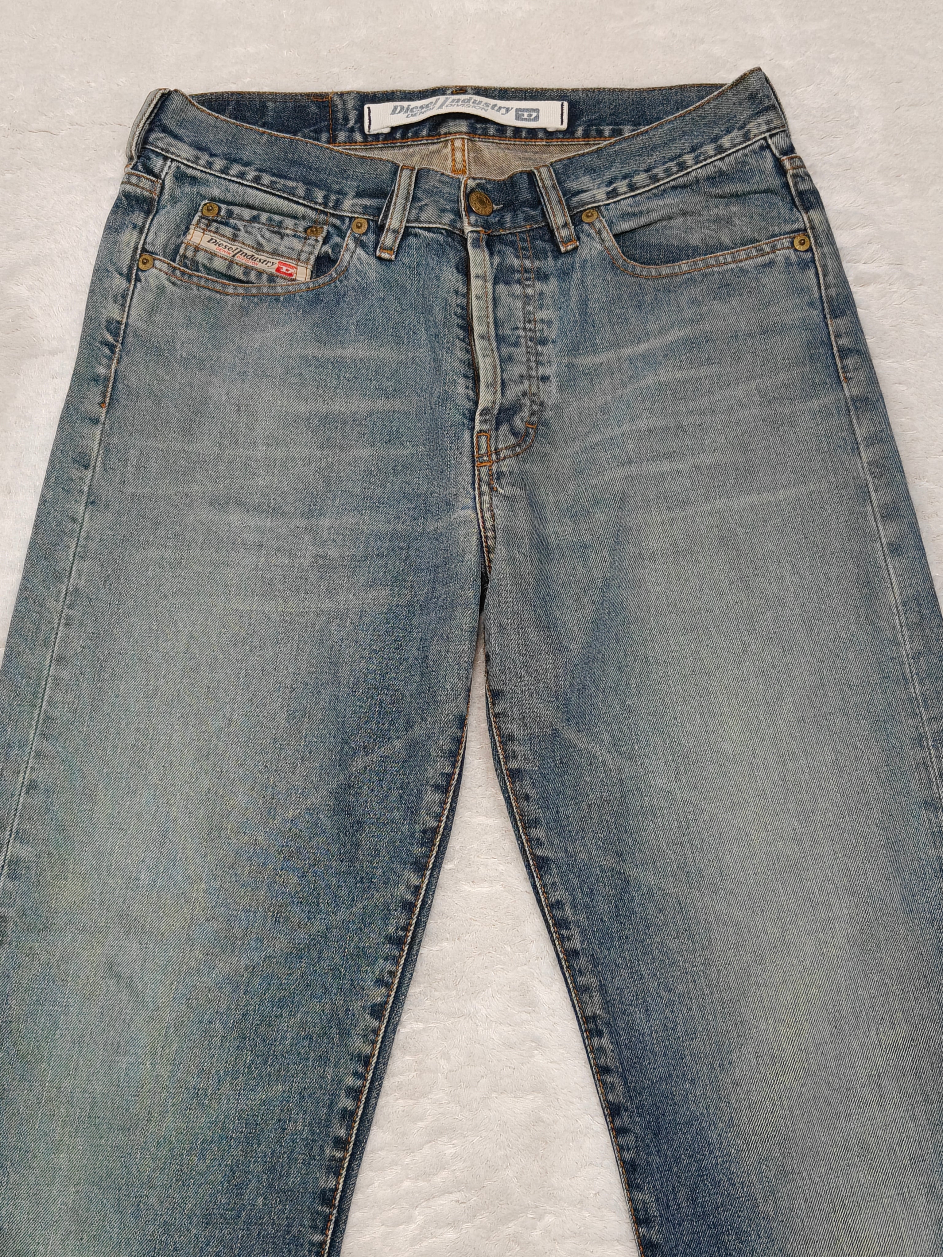 Men Vintage 2001 Diesel Kulter Made in Italy Blue Wash 00737 W30 L28 Straight Jeans