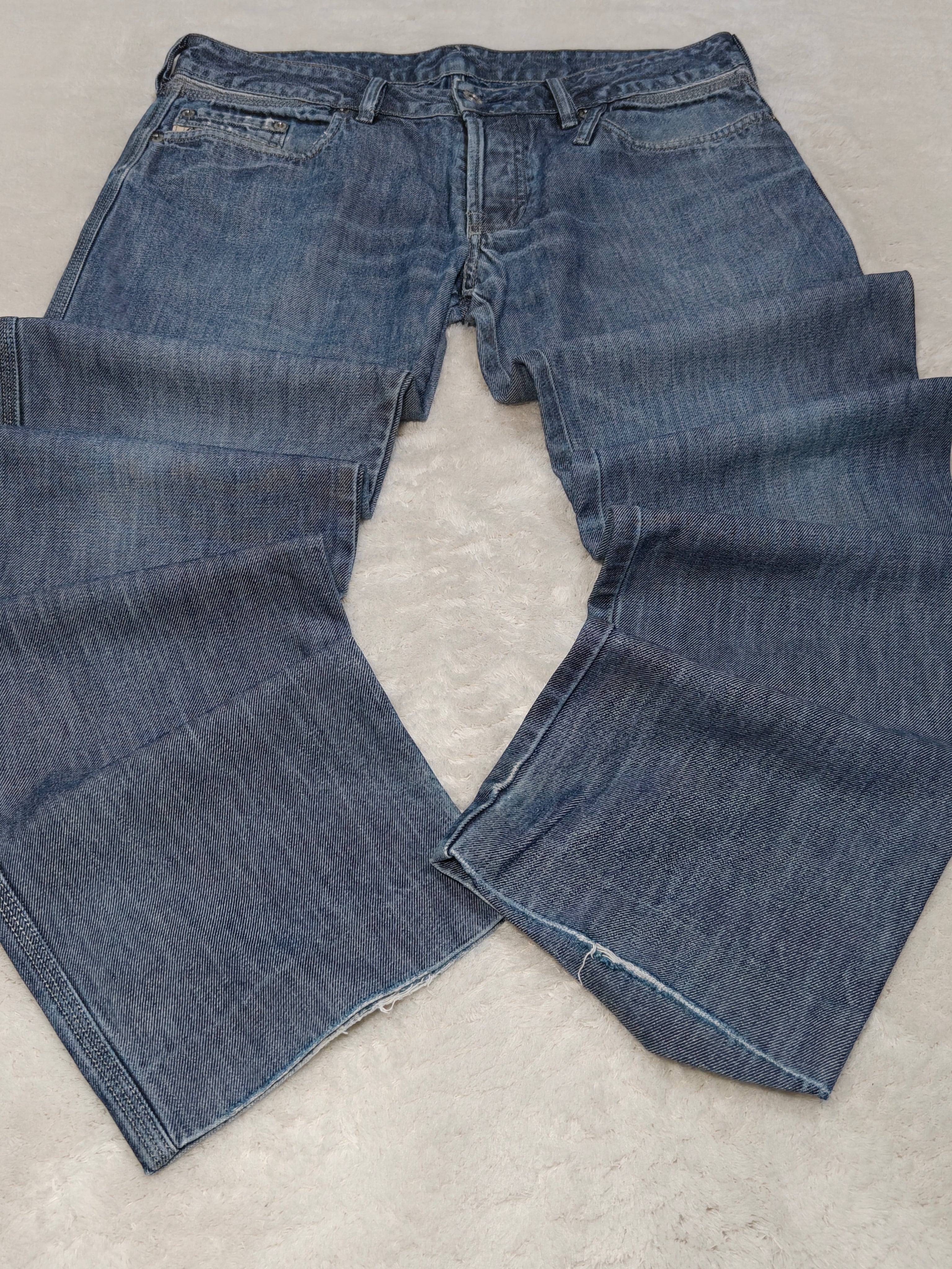 Men Vintage 2003 Diesel Reslim Made in Italy Blue Wash 00859 W31 L30 Straight Jeans