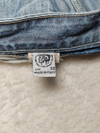 Men Vintage 2003 Diesel Reslim Made in Italy Blue Wash 00859 W31 L30 Straight Jeans