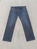 Men Vintage 2003 Diesel Reslim Made in Italy Blue Wash 00859 W31 L30 Straight Jeans