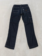 Men Vintage Energie Made in Italy Dark Blue Straight Mid Waist W29 L32 Jeans