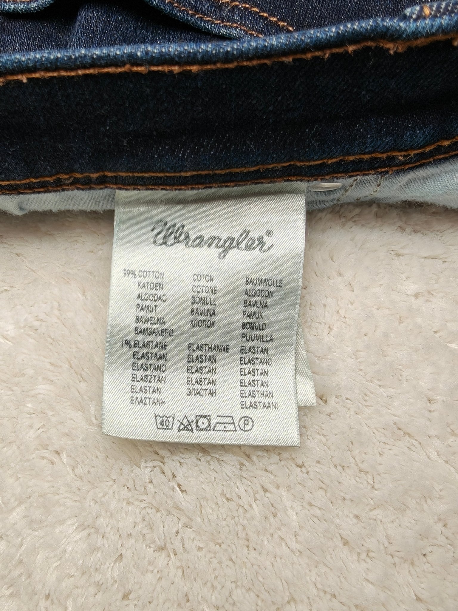 Men Wrangler Texas Dark Blue Slim Straight W31 L34 Jeans