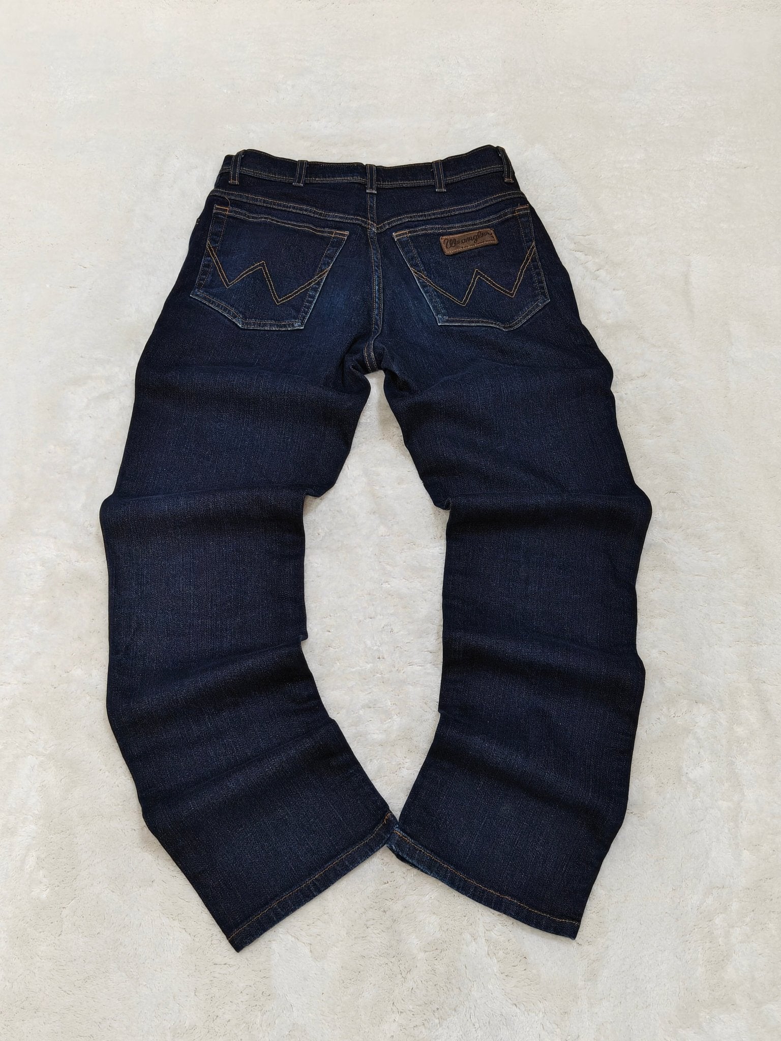Men Wrangler Texas Dark Blue Slim Straight W31 L34 Jeans