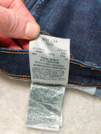Men Wrangler Texas Dark Blue Slim Straight W31 L34 Jeans